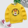 Kid Baby Boy Girl Round Neck Pullover Cartoon Hoodie Top