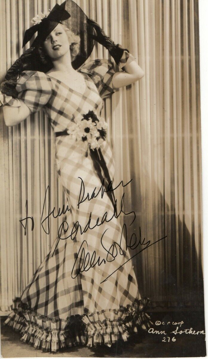 Ann Sothern Signed Autographed 5X8.5 Vintage Photo Poster painting Inscribed JSA FF06390