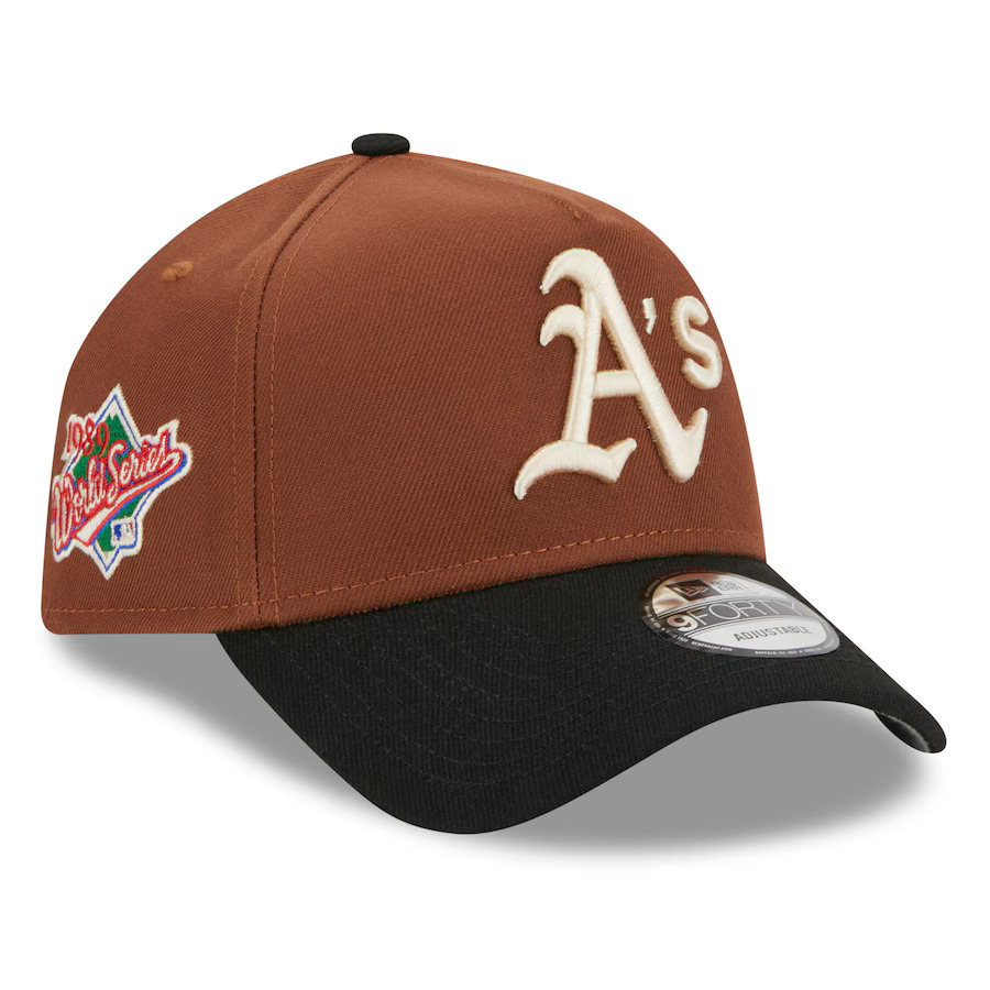 NEW ERA ATHLETICS NEW ERA HARVEST A-FRAME 9FORTY ADJUSTABLE HAT - BROWN