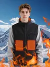Men Ladies USB Electric Thermal Vest with 9 Heating Zones for Outdoor Activities