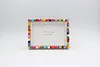 Flower Garden DIY Building Block Photo Frame Kit,Creative Handmade Assembled Photo Frame Handmade Craft Gift Home Tabletop Display Decor