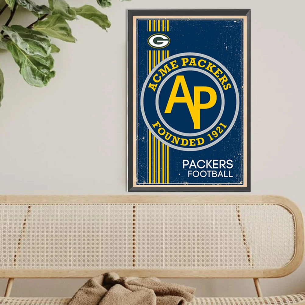 Diamond Painting - Full Round Drill - Green Bay Packers(Canvas|30*45cm)