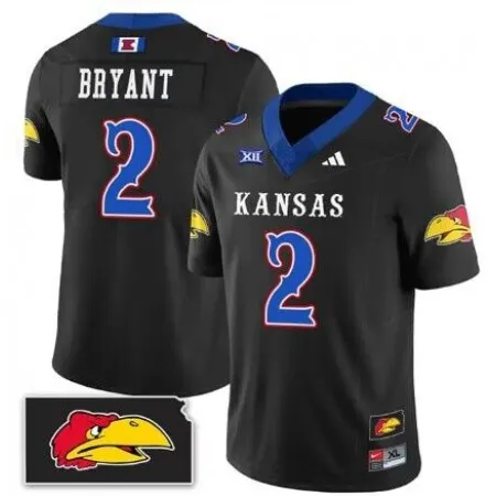 Men's Kansas Jayhawks ACTIVE PLAYER Custom Black 2023 F.U.S.E. Stitched Jersey