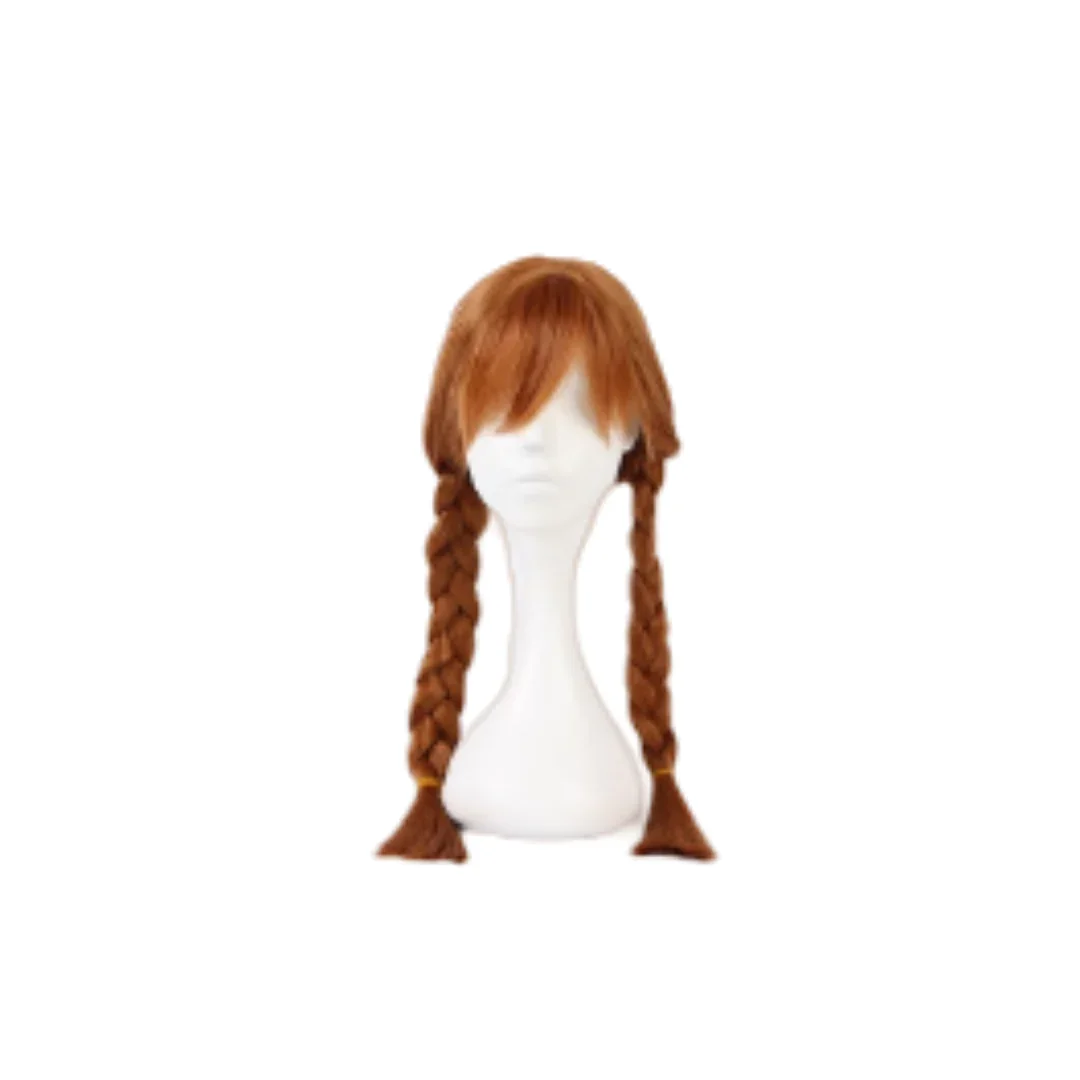 Movie Frozen - Anna Princess Brown Wig Cosplay Accessories Halloween Carnival Props