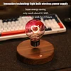 Magnetic Levitation LED Heart Shaped Bulb Table Lamp, Reading Lamp - Floating and Rotating Night Light - Perfect for Home/Office Atmosphere Decoration, Gift for Lovers/Family/Friends
