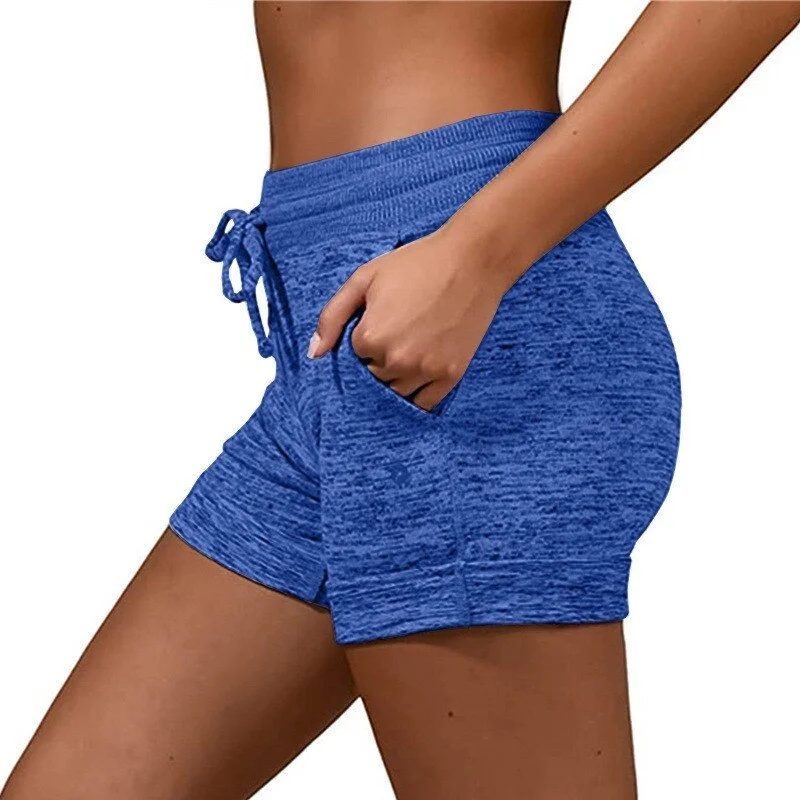 2021 New Summer Hot Shorts 5XL women Lace Up High Waist Elastic Cotton Short Women shorts solid color drop shipping