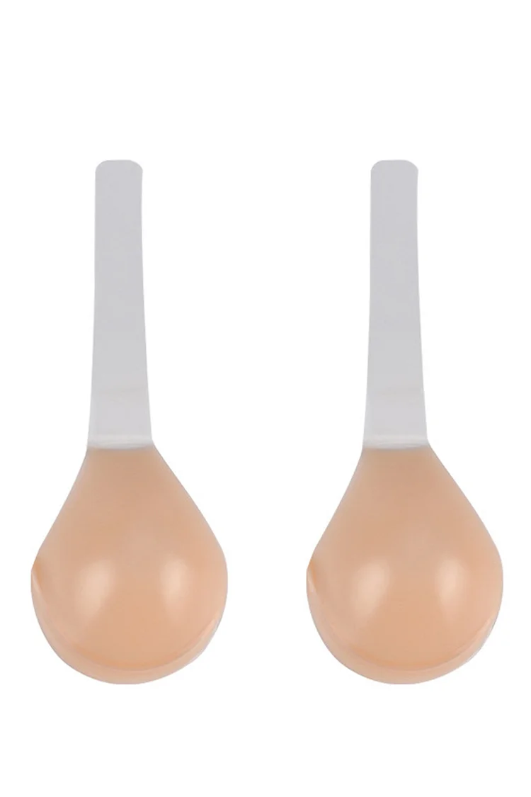 Plus Size Daily Solid Adhesive Breast Lift Strapless Push Up Stickers Invisibility Bra Silicon Underwear 2024 - Xpluswear