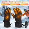Electric Heating Gloves Rechargeable Windproof Hand Warmer Ski Thermal Gloves