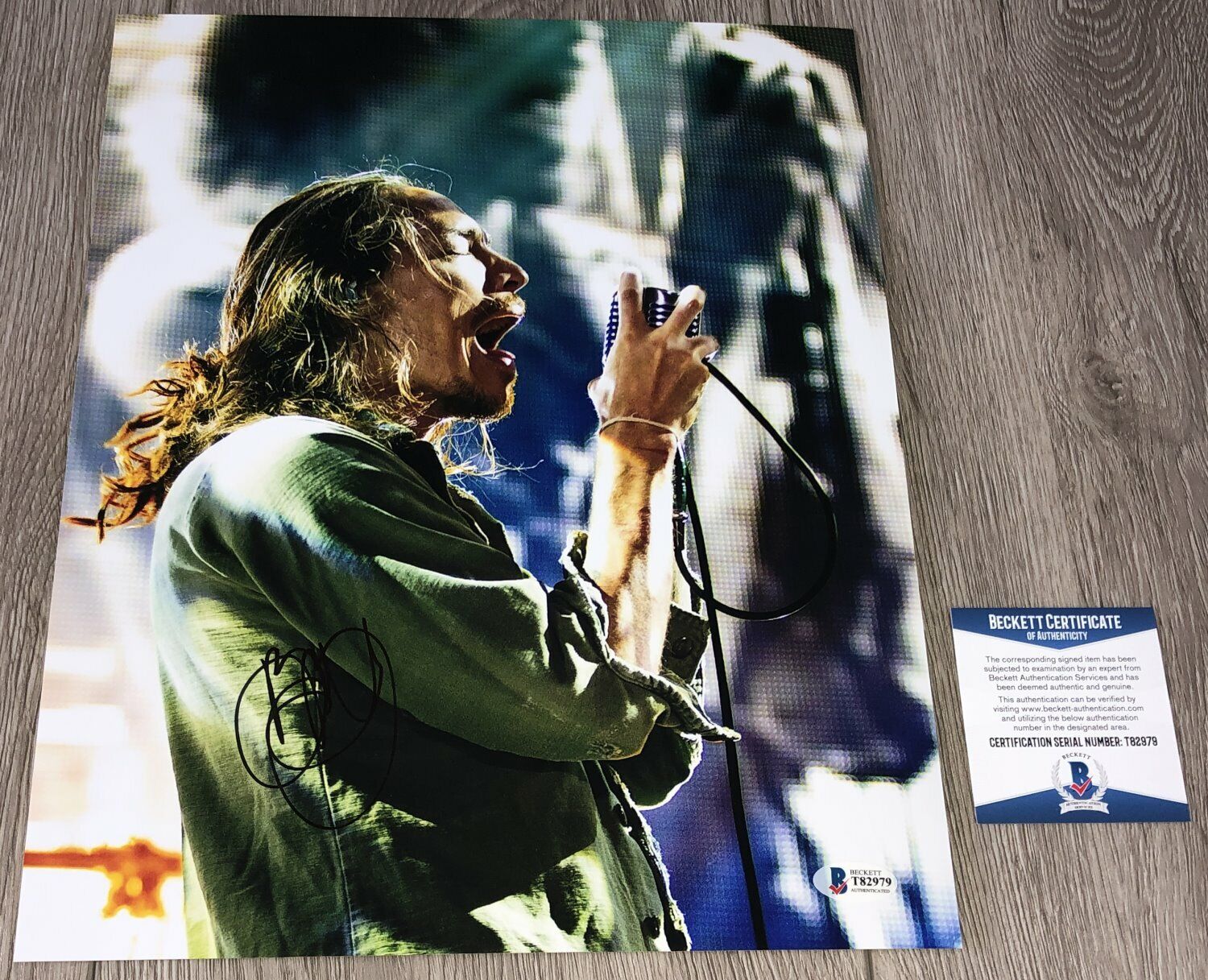 BRANDON BOYD SIGNED AUTOGRAPH INCUBUS 11x14 Photo Poster painting A w/PROOF & BECKETT BAS COA