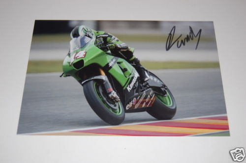 Hand Signed Randy De Puniet Photo Poster painting (RARE).