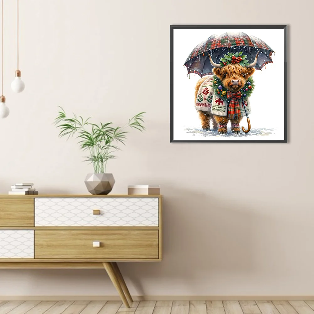 Diamond Painting - Full Round Drill - Highland Cattle(Canvas|35*35cm)