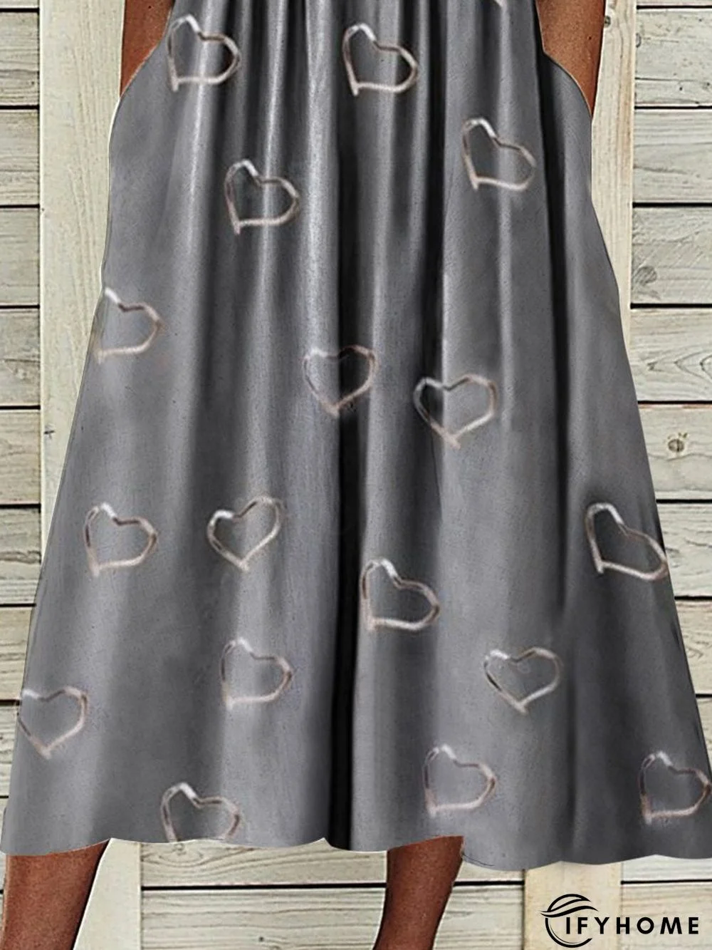 V Neck Short Sleeve Dress | IFYHOME