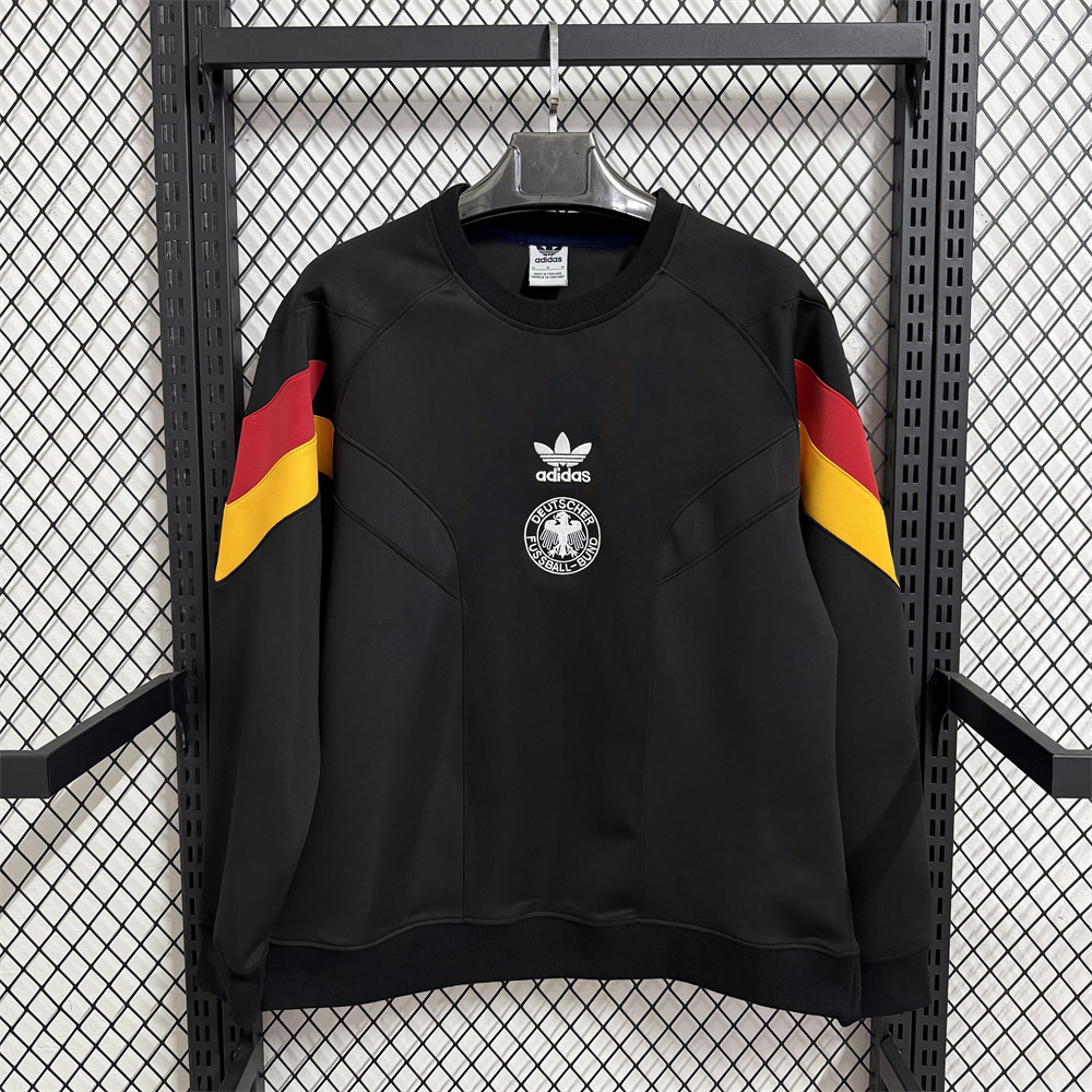 2025/2026 Germany Long sleeved thick hoodie Black
