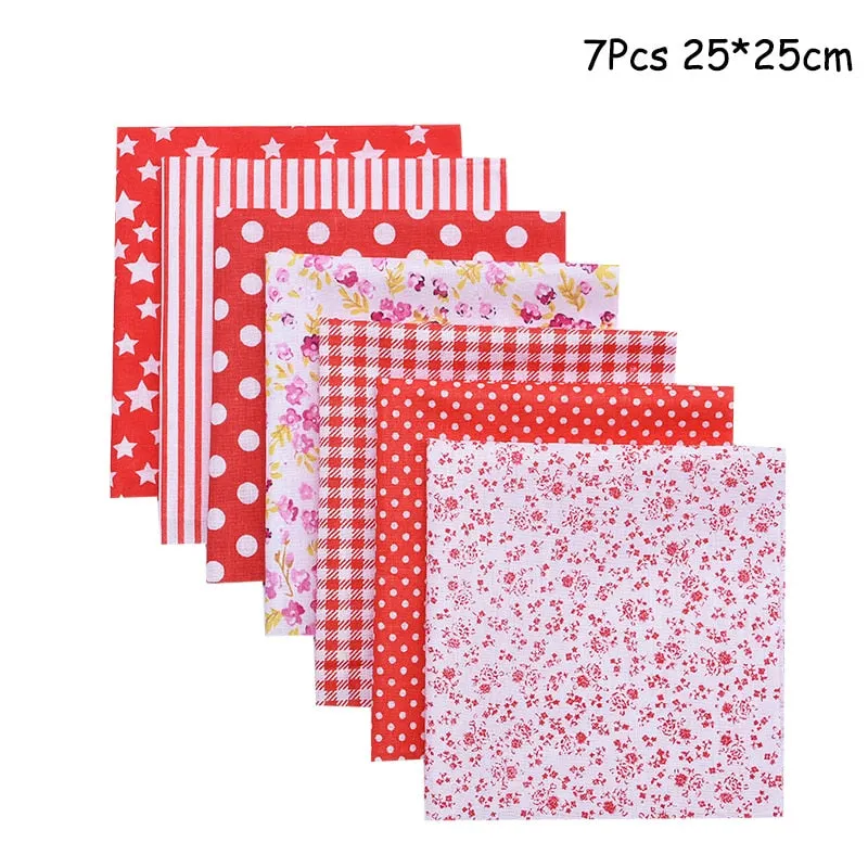 25x25cm and 25x20cm Printed Cotton Fabric Cloth Sewing Quilting Fabrics for Patchwork Needlework DIY Handmade Accessories