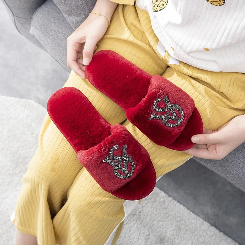 Comemore Spring 2022 Male Female Soft Cloud Slippers Sneaker Men's Home Plush Fur Flip Flops Ladies Plus Size 44 45 Women Shoes