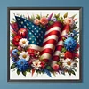 Diamond Painting -DIY Round Drill American Independence Day (40x40cm)