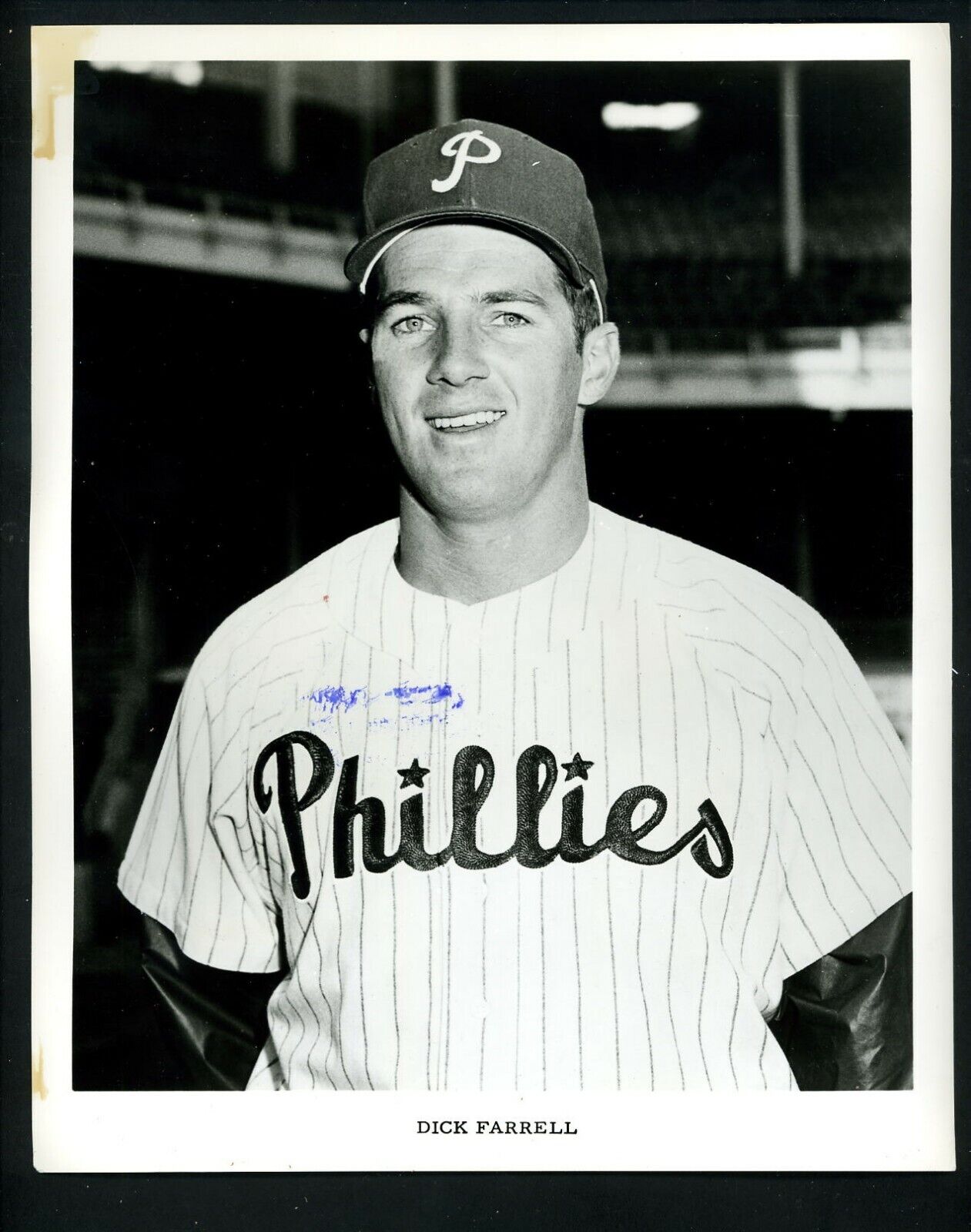 Dick Turk Farrell Philadelphia Phillies team issued 1958 Press Photo Poster painting pose