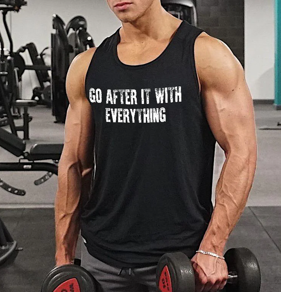 Go After It With Everything Printed Men's Vest