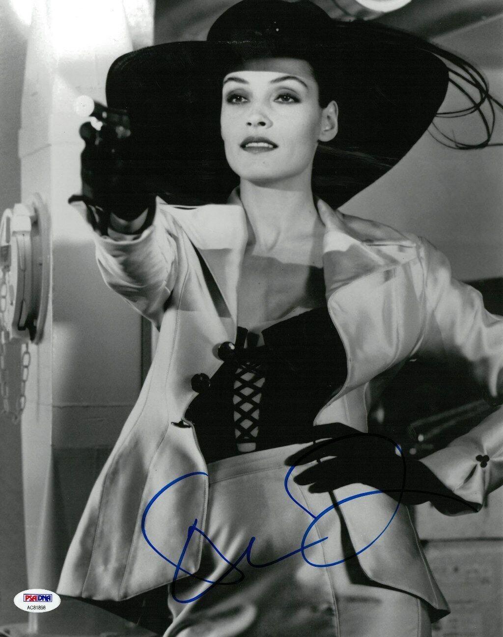 Famke Janssen Signed Authentic Autographed 11x14 B/W Photo Poster painting PSA/DNA #AC81898