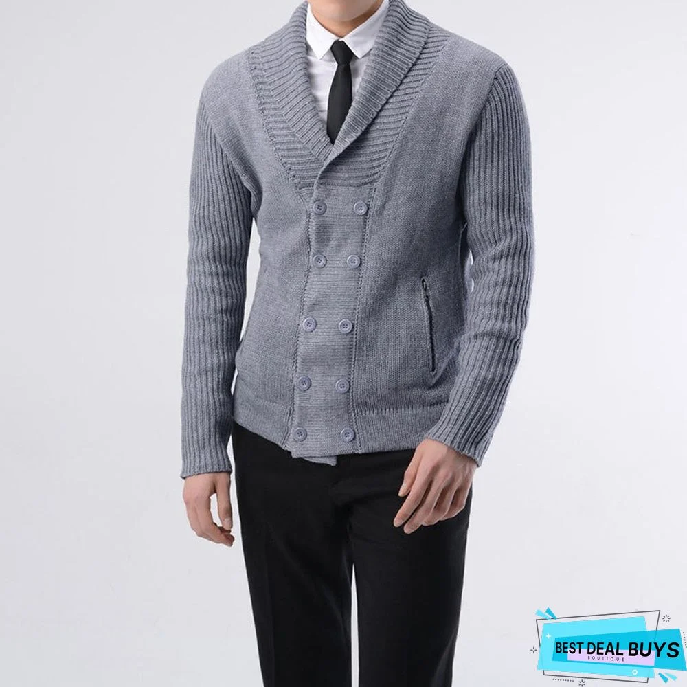 Men's Business Cardigan Sweater