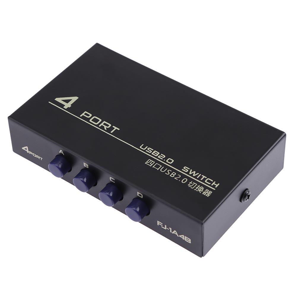 

USB 2.0 4 Ports Sharing Switcher Selector Adapter Box Hub for PC Scanner, 501 Original