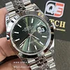 Rolex Datejust 41 m126300-0020 Stainless Steel on Jubilee with Mint Green Dial and Smooth Bezel Super Clone