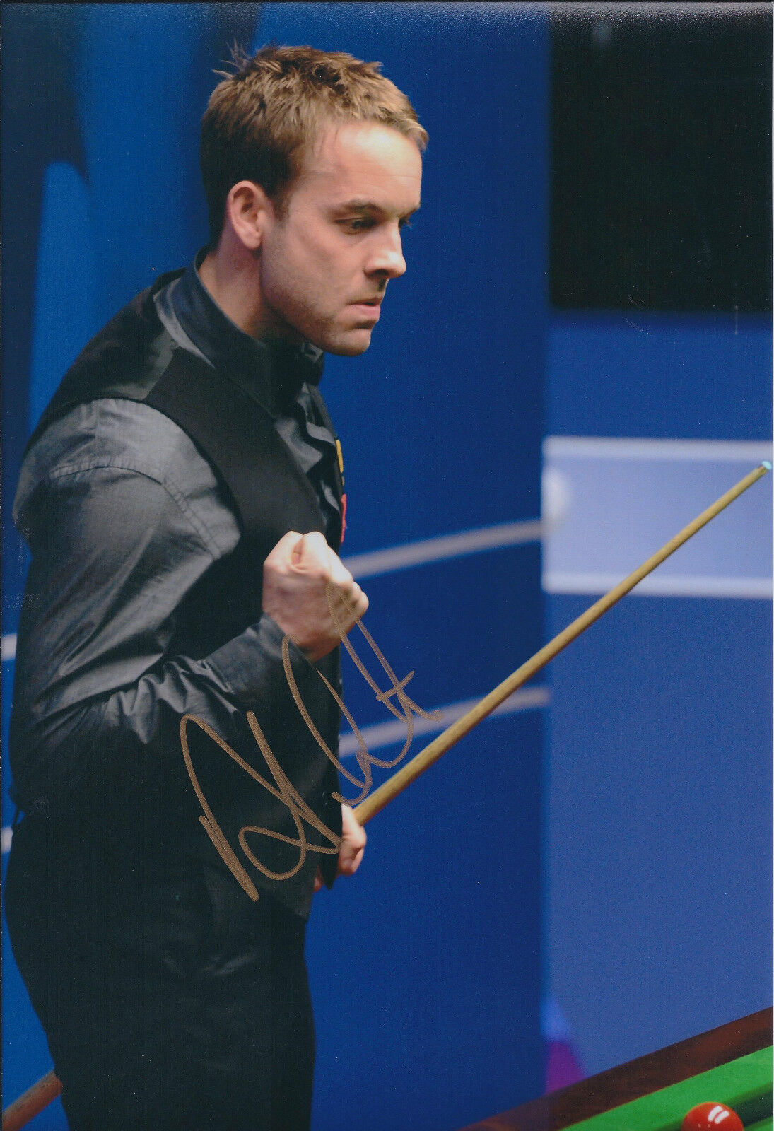 Ali CARTER AUTOGRAPH 12x8 Signed Photo Poster painting AFTAL COA SNOOKER B&H Champion