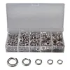 200Pcs Fishing Split Rings Fishing Connectors Snap Rings for Link Fishing Hooks