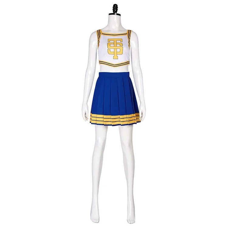 Taylor Swift Cheerleader Blue White Outfits Cosplay Costume Halloween Carnival Suit
