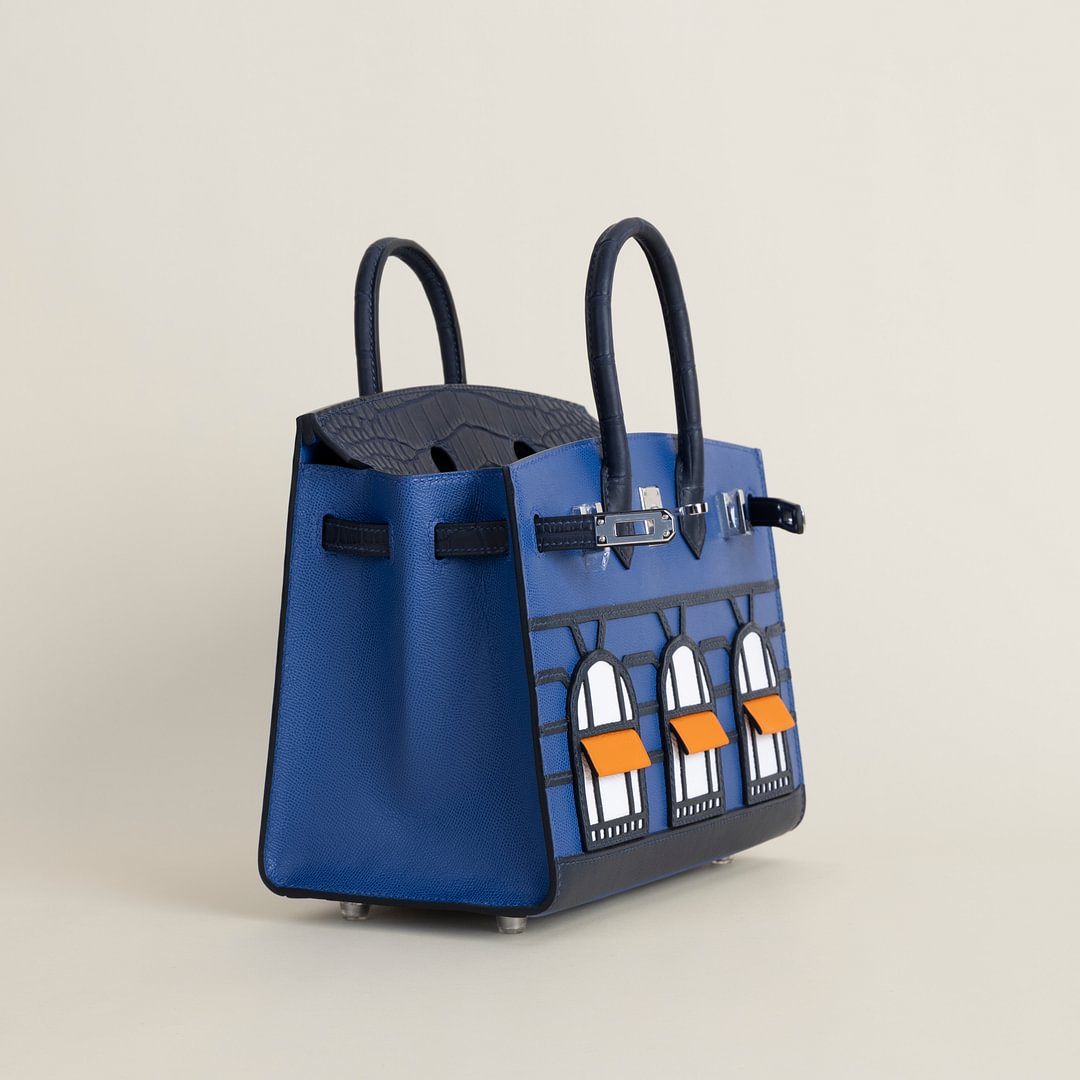 Birkin 20 Faubourg  Alligator/Epsom/Sombaero/Madame S4 Deep blue PHW