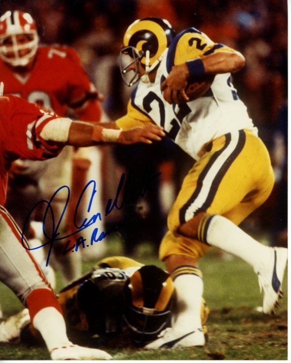 JOHN CAPPELLETTI signed autographed NFL LOS ANGELES RAMS Photo Poster painting