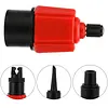 Paddle Board Valve Adapter Inflatable Pump Converter with 4 Nozzles