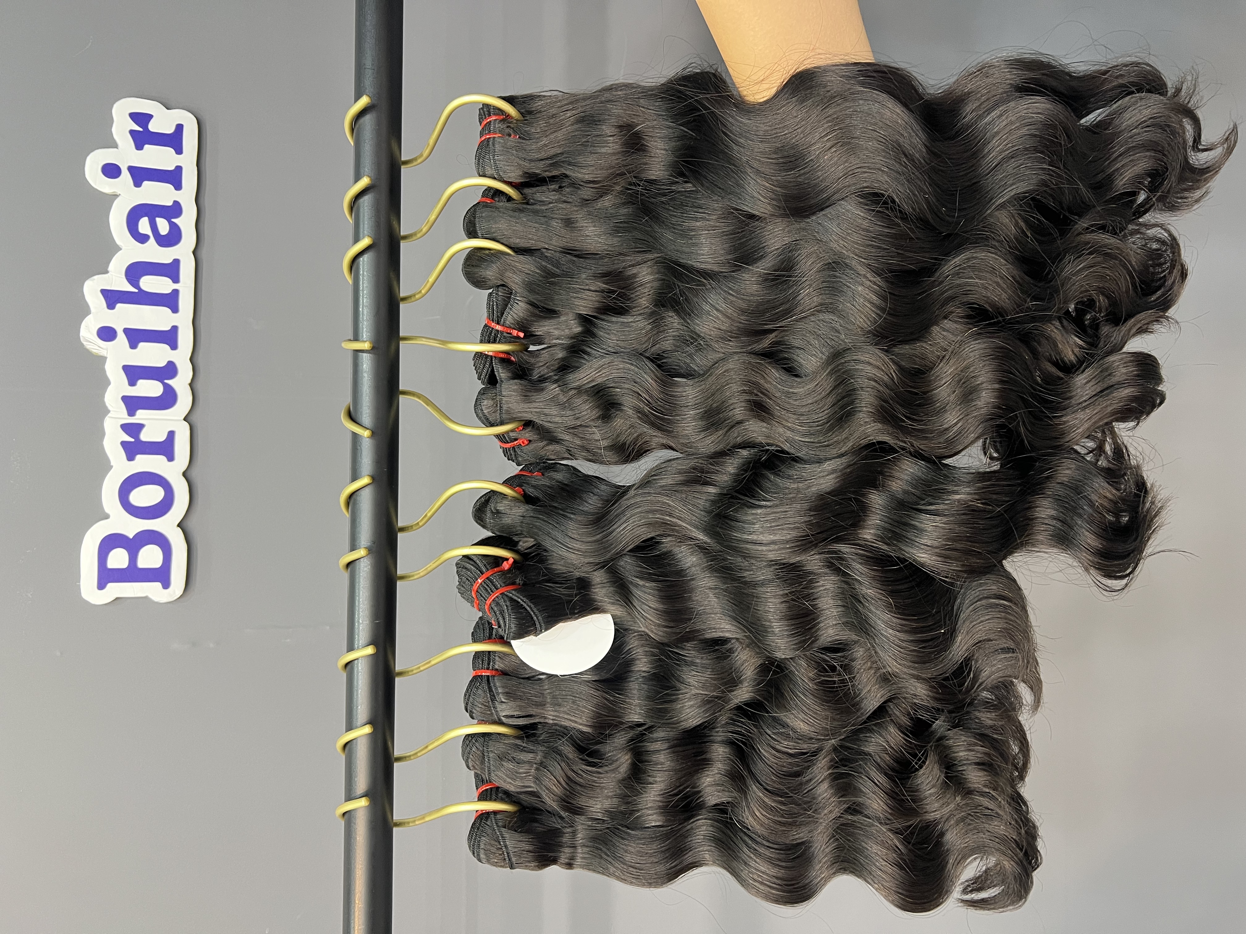 3PCS Indian wavy Top Raw Hair Bundles | 12&ndash;40 Inch | Boruihair | 100% Human Hair