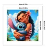 Princess Moana And Stitch-11CT Stamped Cross Stitch 40*40cm/15.75*15.75in