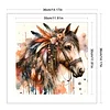 Horse-Partial 11CT Stamped Cross Stitch Bead Embroidery 36*36cm/14.17*14.17in tapestrymarket