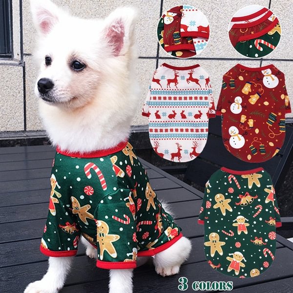 Pet Christmas Costume Puppy Xmas with Santa Party Cosplay Dress for Cats and Small to Medium Sized Dog Christmas Costume - Shop Trendy Women's Fashion | TeeYours