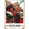 Scotland Pipers Great Britain Railways - Vintage Metal Signs(8*12Inch) 