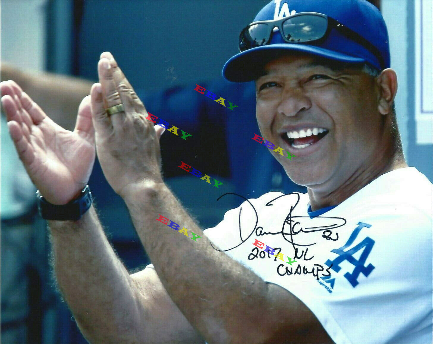 Dave Roberts Los Angeles Dodgers Signed Autographed 8x10 Photo Poster painting Reprint