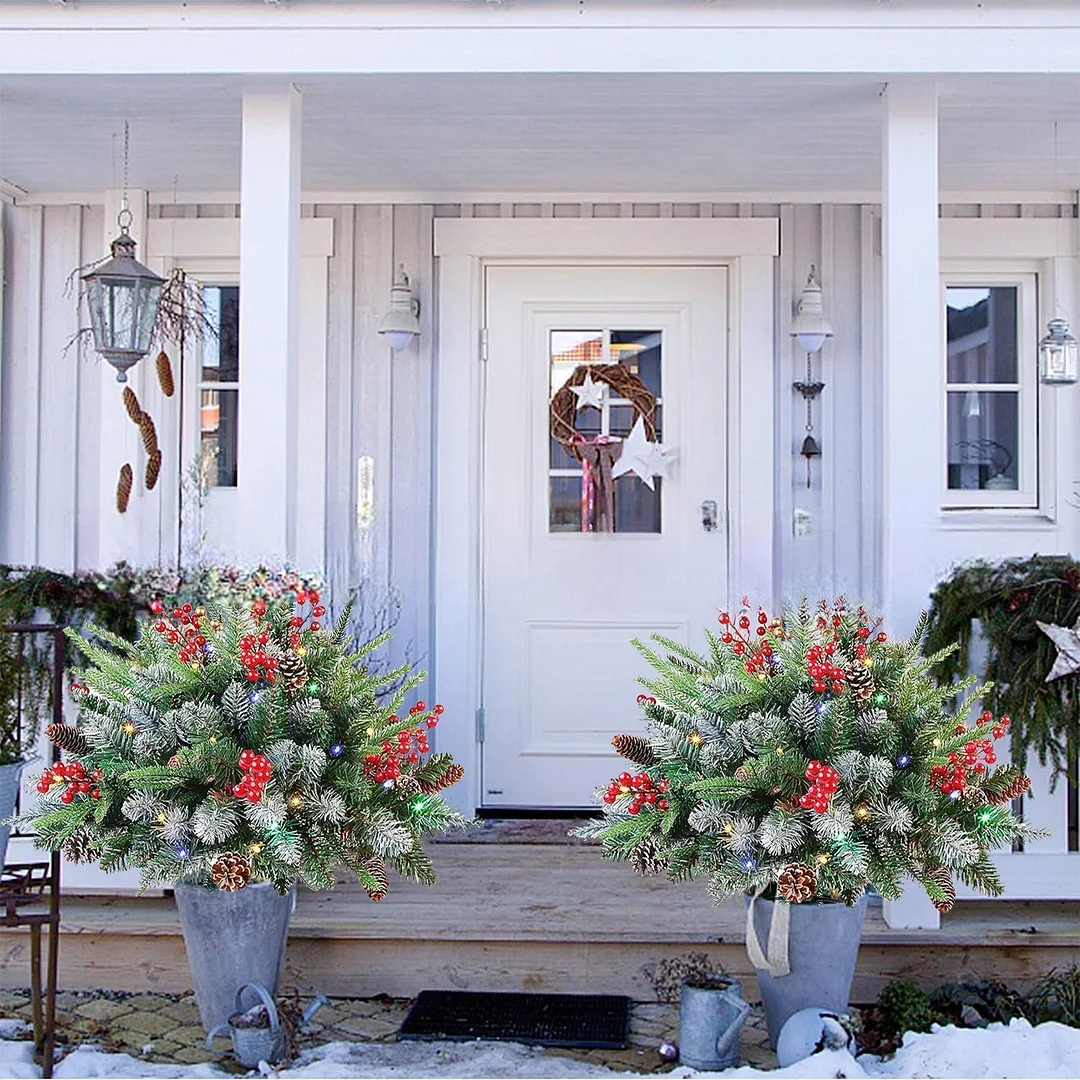 🎄Early Christmas Sale 49% OFF🔥Pre-lit Artificial Christmas Tree Feel Real Urn Filler