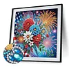 Fireworks Special Shaped 5D DIY Partial Drill Diamonds Dots Gem Art Kits 11.81 X11.81inch Diamond Dots Paintings Diamonds Paintings Gem Art for Adults Beginners Home Decor