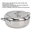 LAST DAY 49% OFF -Stainless Steel Frying Pot with Thermometer and Oil Drip Drainer Rack