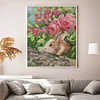 >SALE<Full Embroidery Cotton Thread 11CT Printed Fragrant Rabbit Cross Stitch 42x52cm