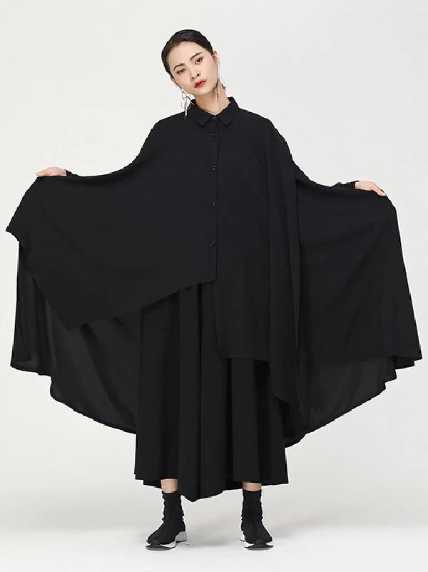 Original Chiffon Cropped Hemline Shirt