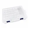 32 Double Buckle Clear Bead Organizer Box with Compartments Plastic Storage Boxes Set with Stickers Multifunctional Diamond Painting Storage Containers for Diamonds Seeds Beads Nail Rhinestones