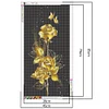 Diamond Painting -DIY Round Drill Golden Flower(85*45 CM)