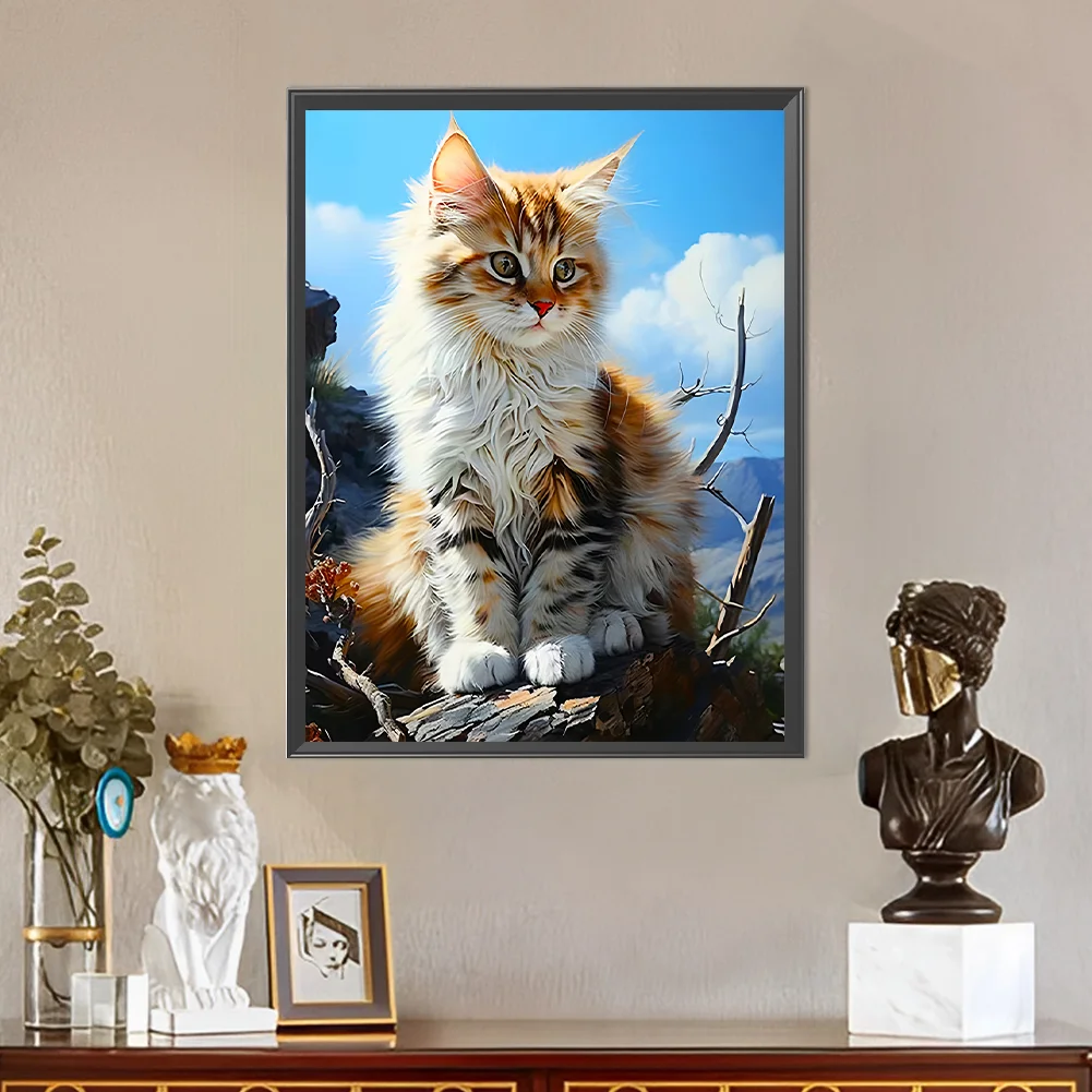 Diamond Painting - Full Round Drill - Cat(Canvas|30*40cm)