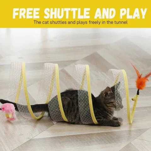 Cat Tunnel Toy - Last Sale 70% Off