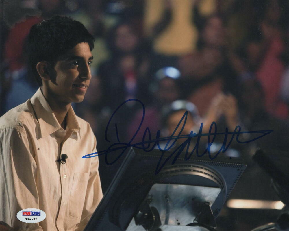 DEV PATEL SIGNED AUTOGRAPH 8x10 Photo Poster painting - SLUMDOG MILLIONAIRE STAR, NEWSROOM PSA