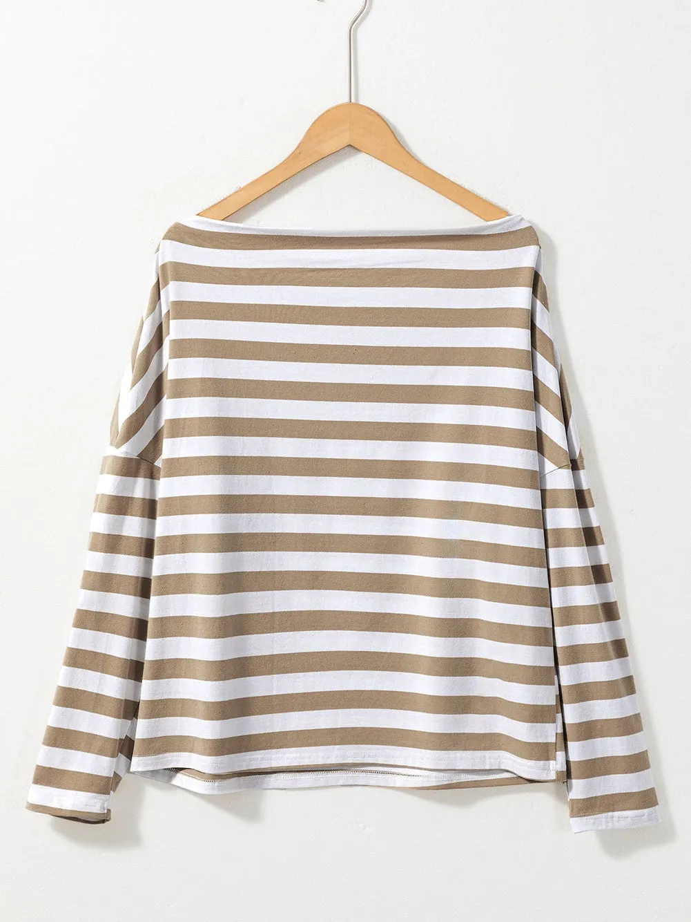 Grey Ribbed Knit Top with Short Sleeves