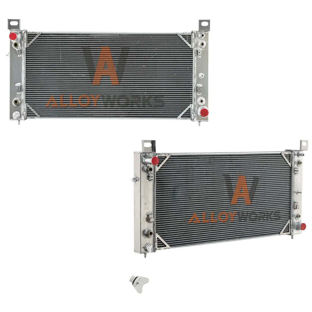 Alloyworks 3 Row Radiator For 2000-13 Chevy Silverado Cadillac Escalade ...